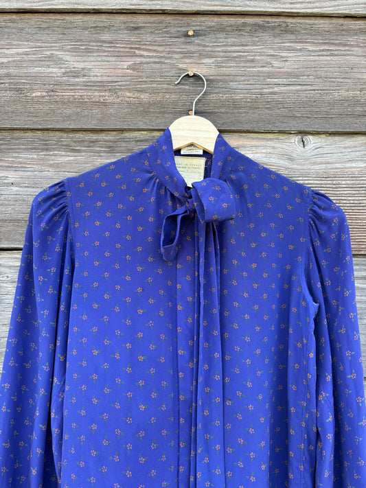 Saint Laurent Rive Gauche lavallière blouse | 1970s