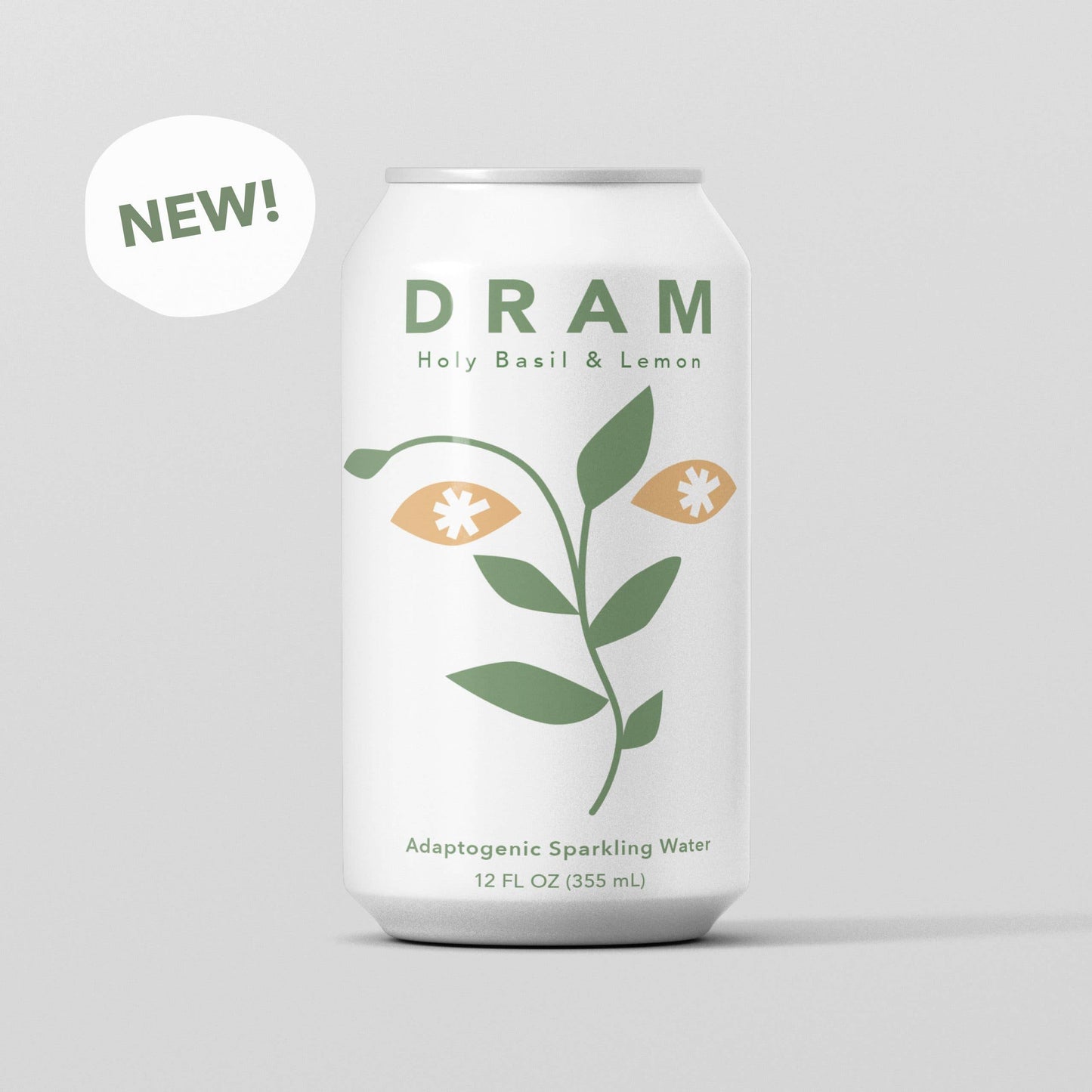 Sparkling Water | Holy Basil & Lemon | Adaptogenic | DRAM