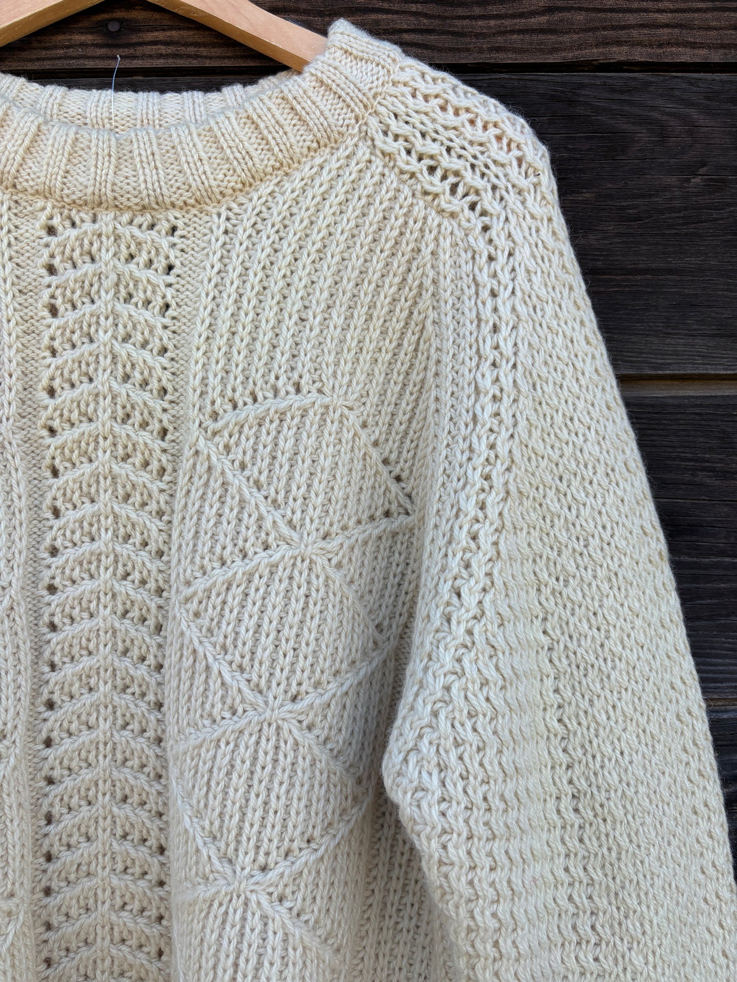 Vintage St. Michael Wool Fisherman Sweater