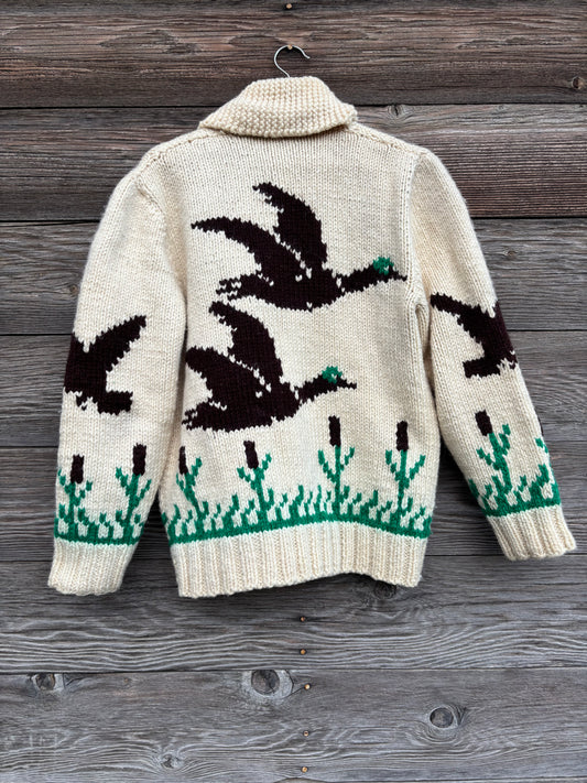 Duck sweater | Mary maxim cardigan