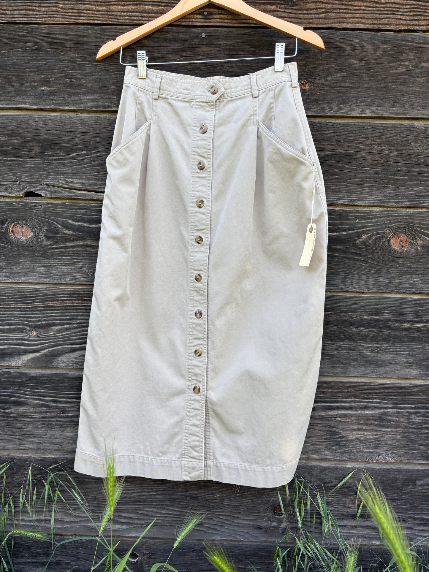 Khaki Skirt%| Cotton Twill | 1990’s