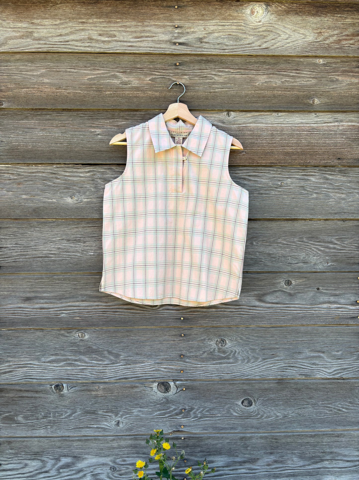 Shirt | Telluride sleeveless plaid