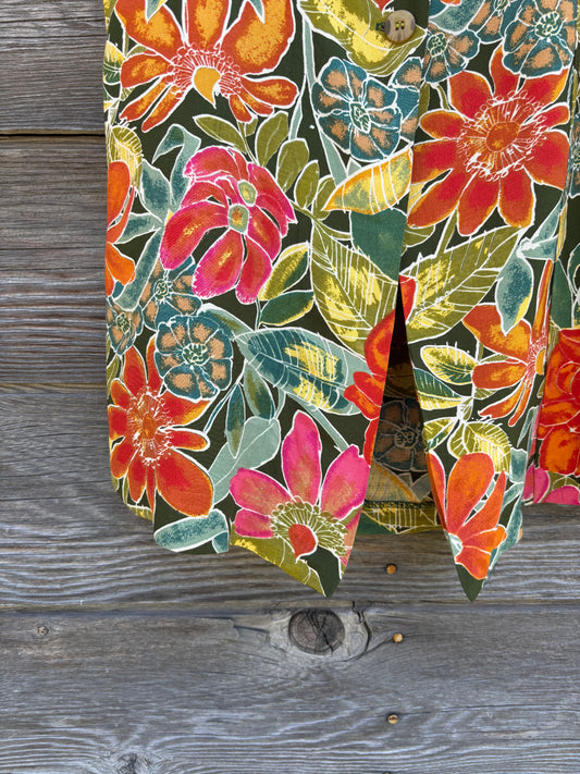 Vintage Ellen Figg long floral skirt