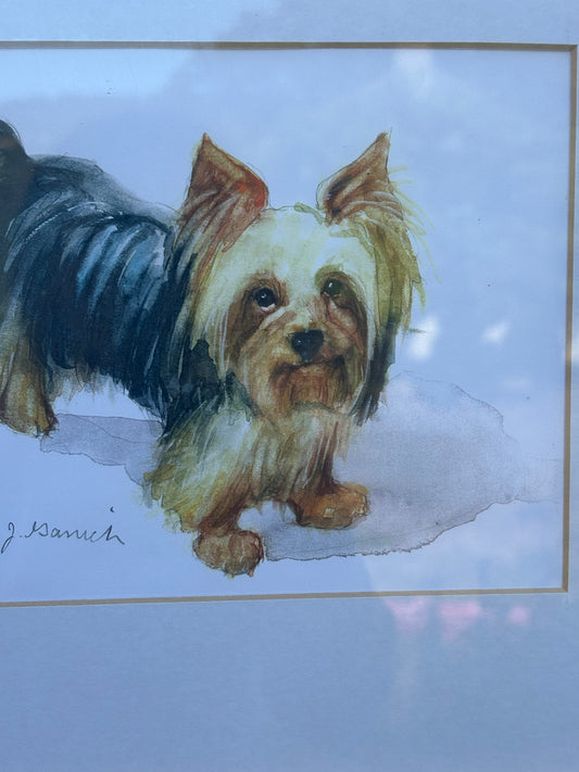 Terrier dog watercolor