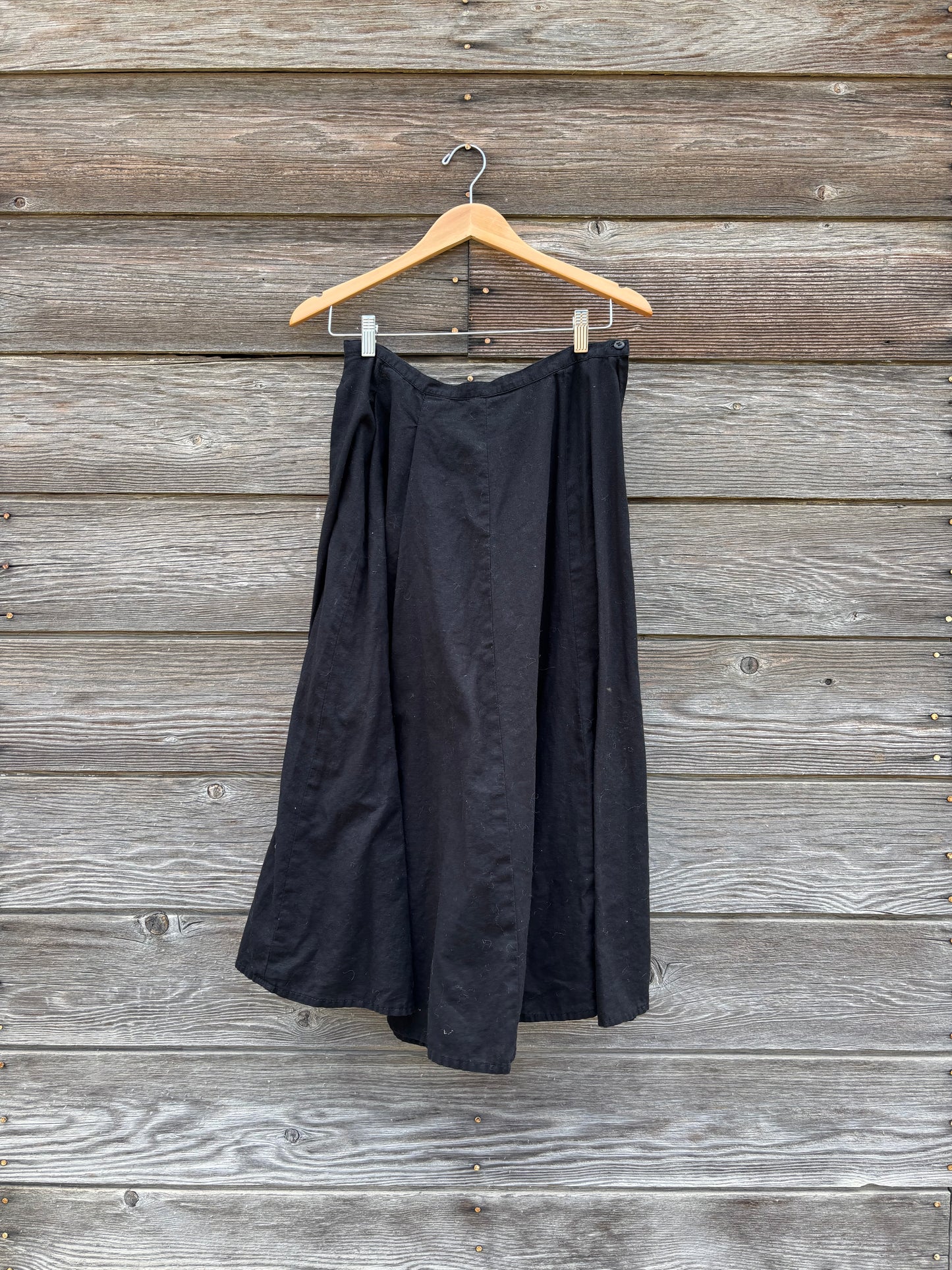 Skirt | Black Linen | 1990