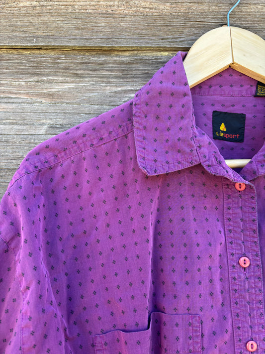 Vintage Lizsport purple shirt
