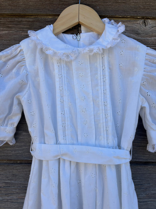 Dress | White Eyelet | Handmade