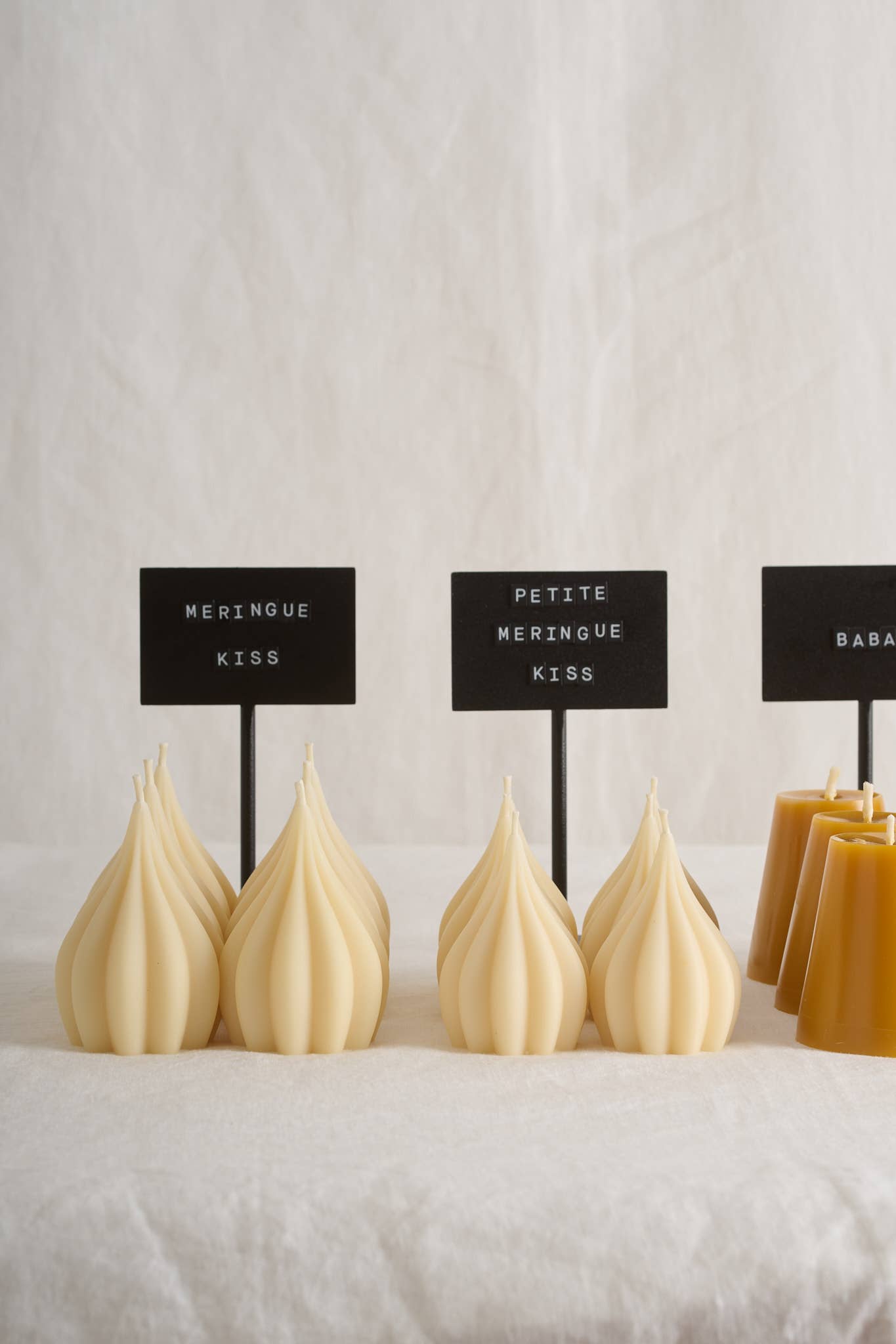 Beeswax Candle | Meringue kiss | Vanilla