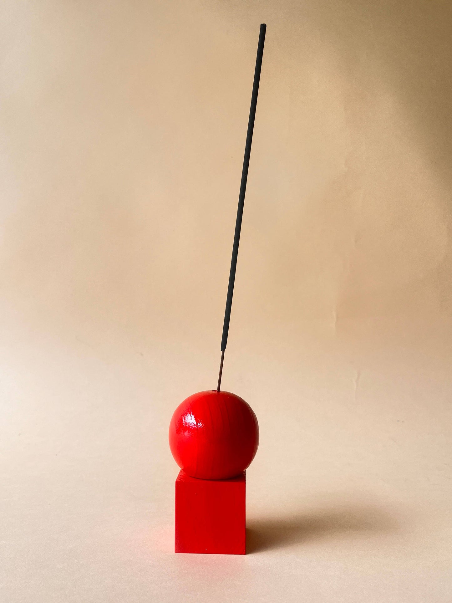 R-KI-TEKT - Wooden Incense Holder-Lollipop Red