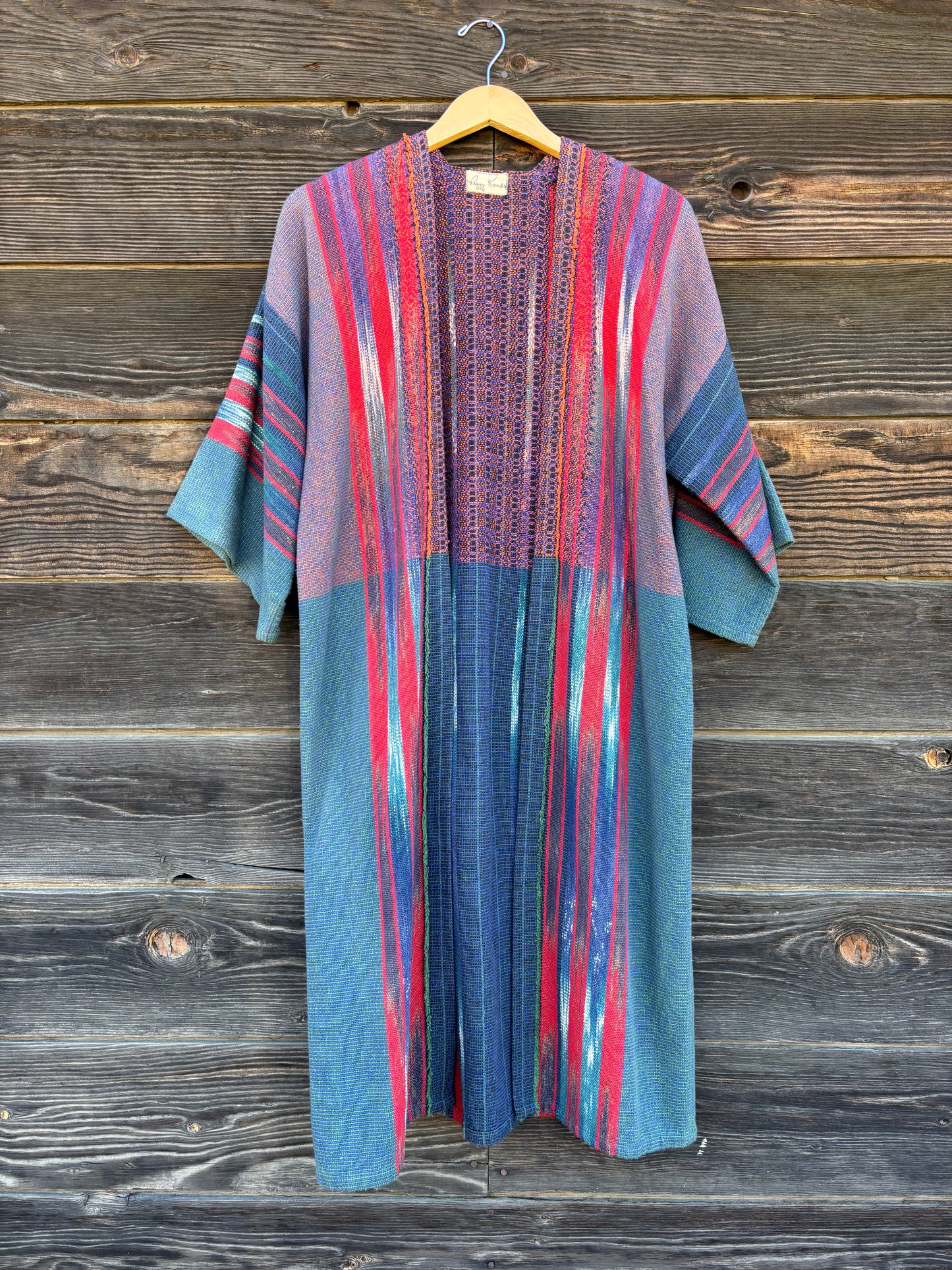 Peggy Kondo Hand Woven Textile Coat