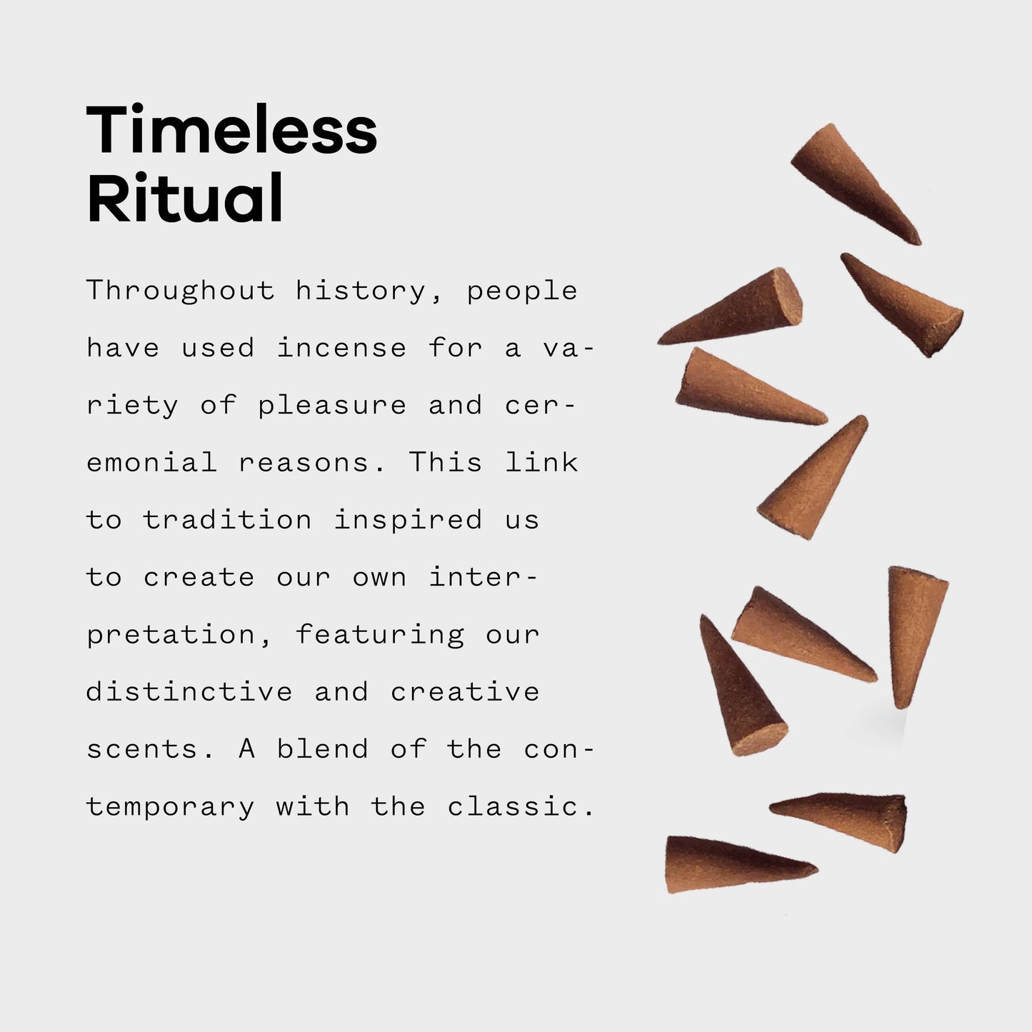 Misc Goods Co. - Meadowland Incense Cones – Grass, Cedar & Patchouli | Clean Burning, 20-Pack