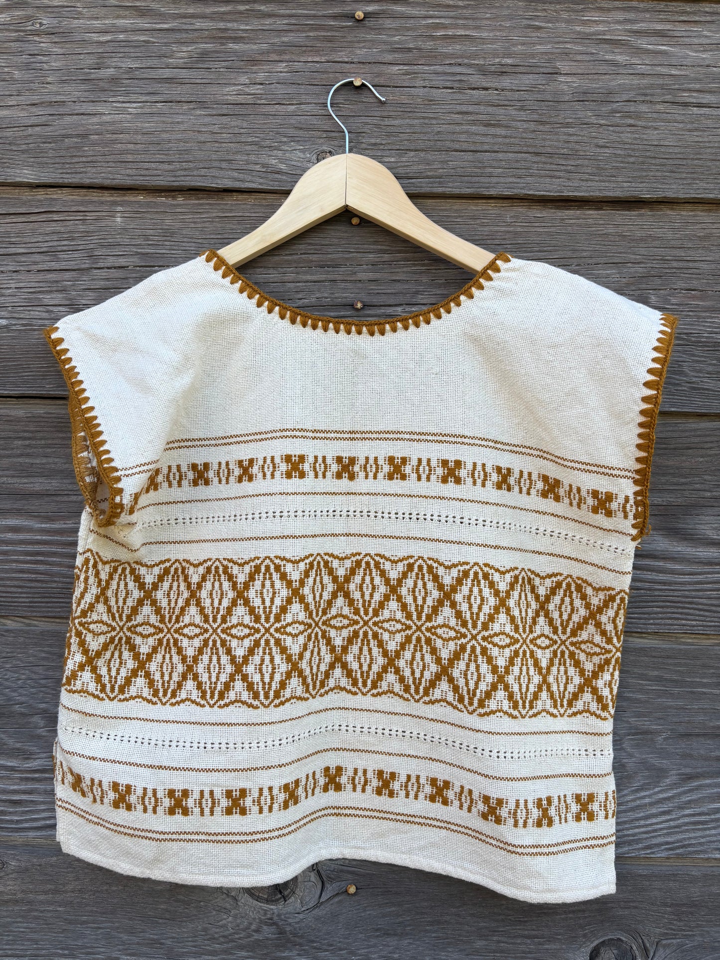 Handmade Woven Huipil Style Top
