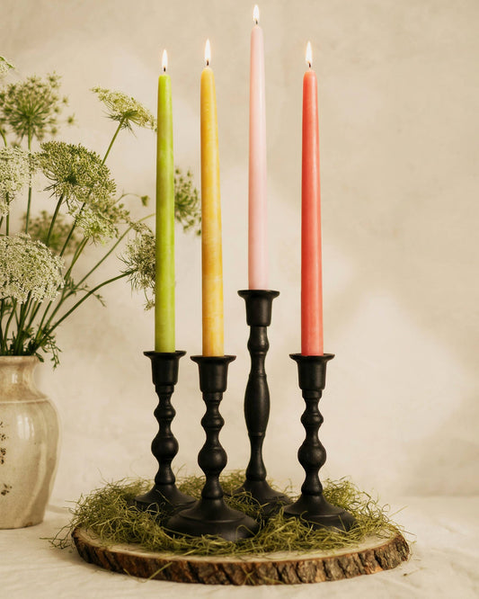 Bluecorn Candles - Beeswax Taper Candles – Dripless & Handmade in USA