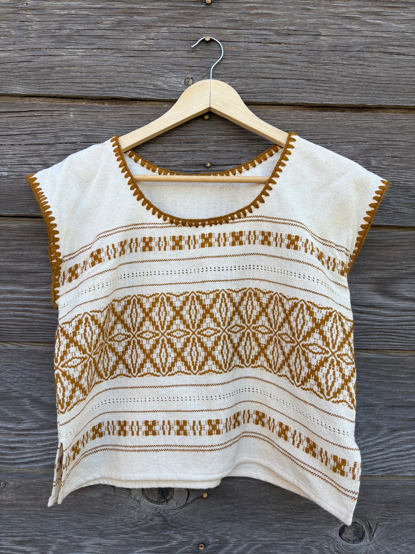 Handmade Woven Huipil Style Top