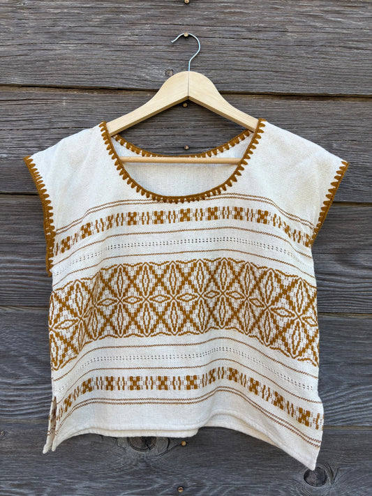 Handmade Woven Huipil Style Top