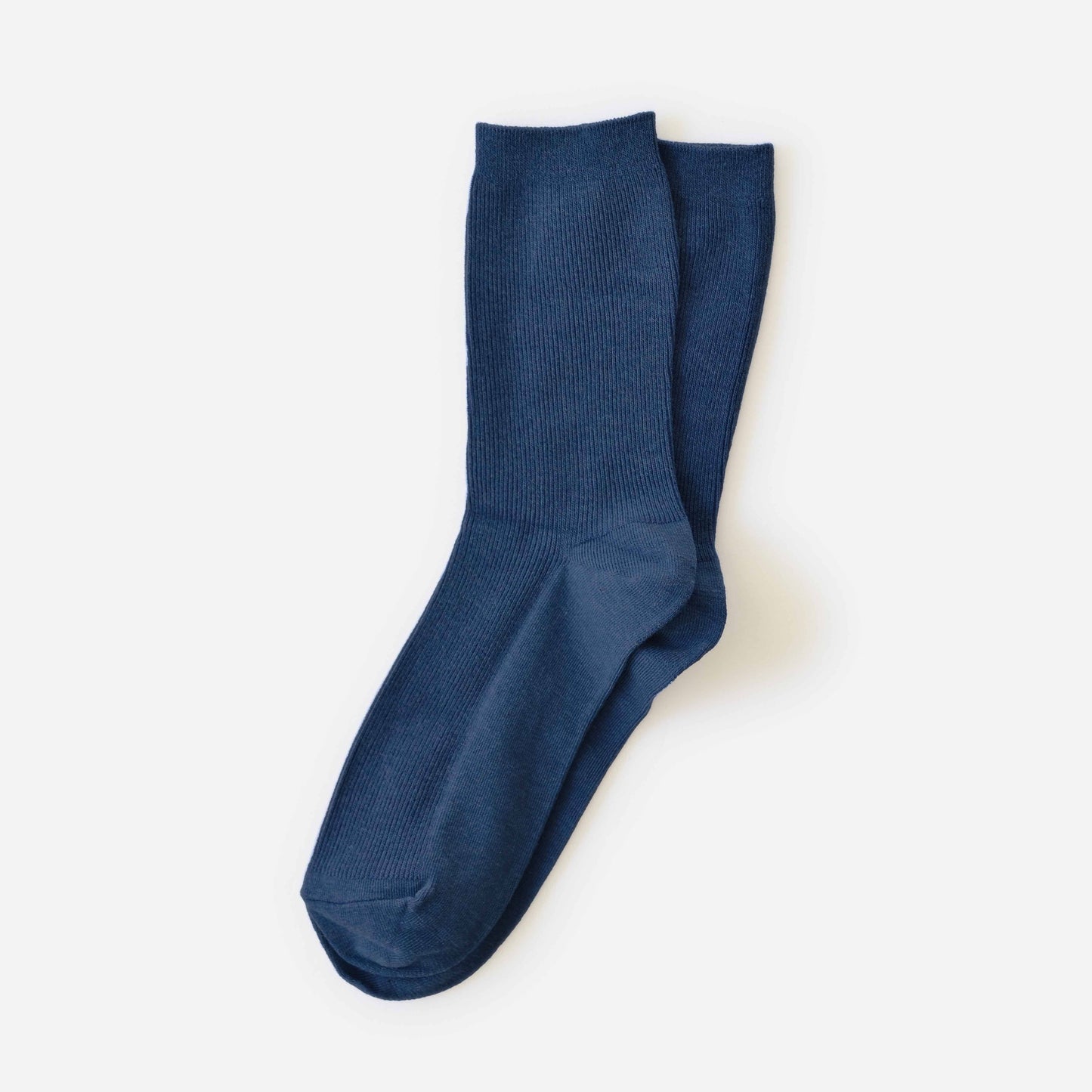Hooray Sock Co. - Everyday Solid Crew Socks — Deep Ocean