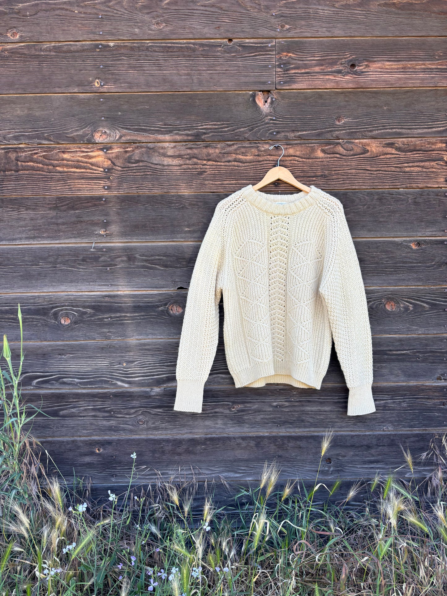 Vintage St. Michael Wool Fisherman Sweater