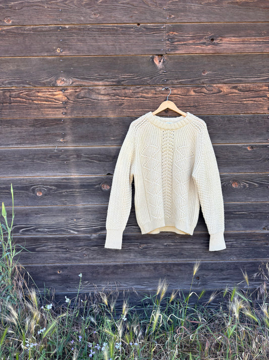 Vintage St. Michael Wool Fisherman Sweater