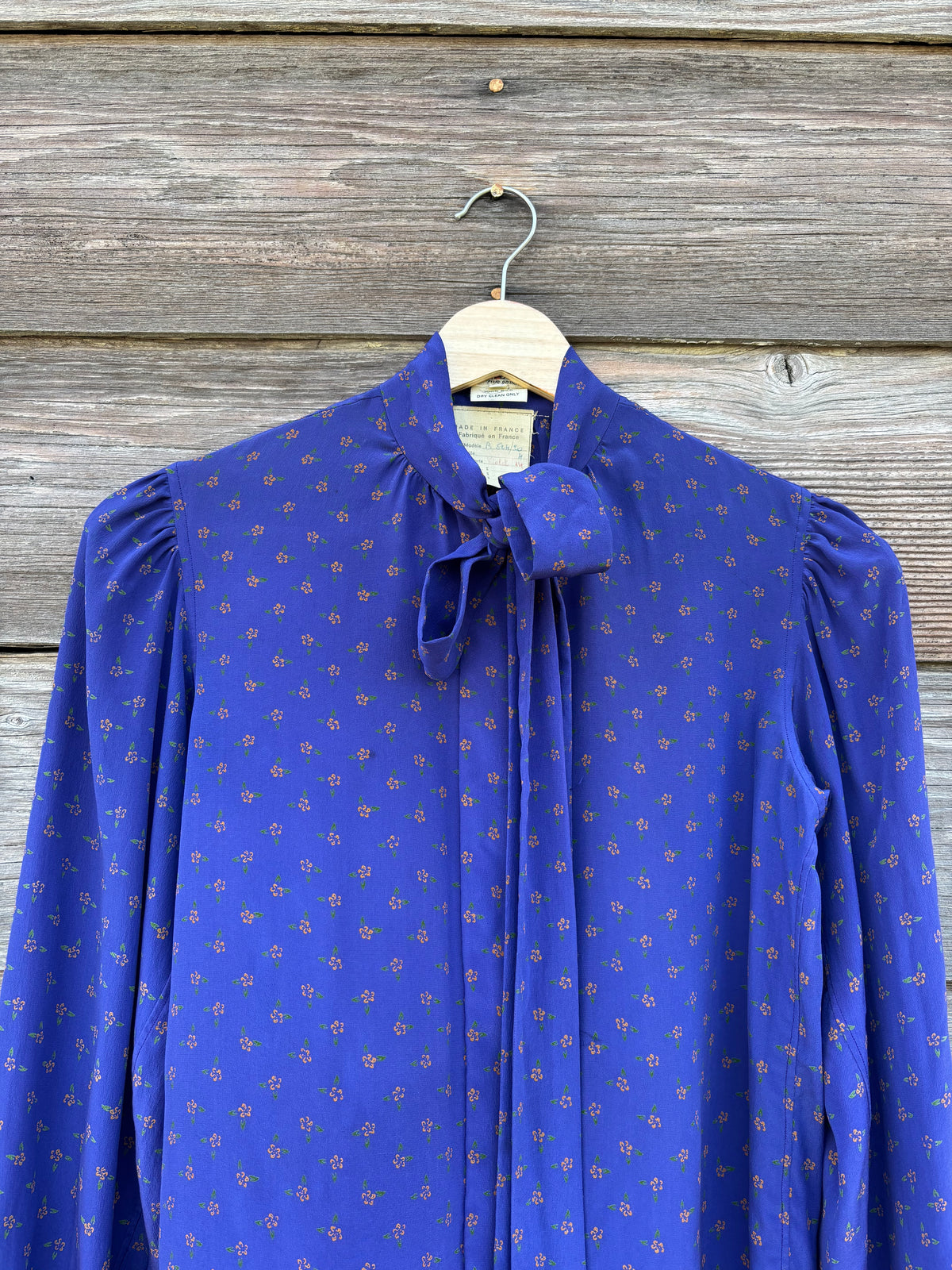 Saint Laurent Rive Gauche lavallière blouse | 1970s