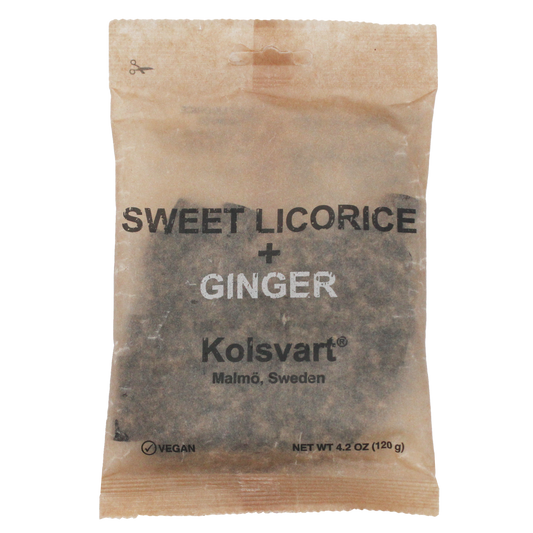 Sweet and Ginger Swedish Licorice | Kolsvart