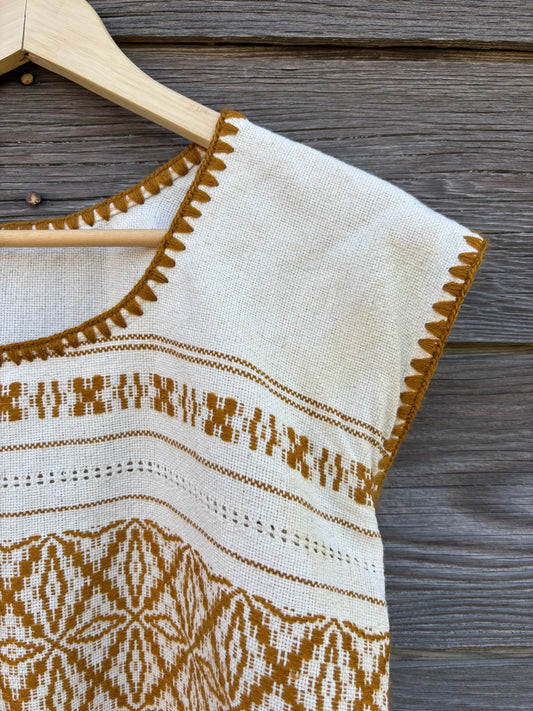 Handmade Woven Huipil Style Top