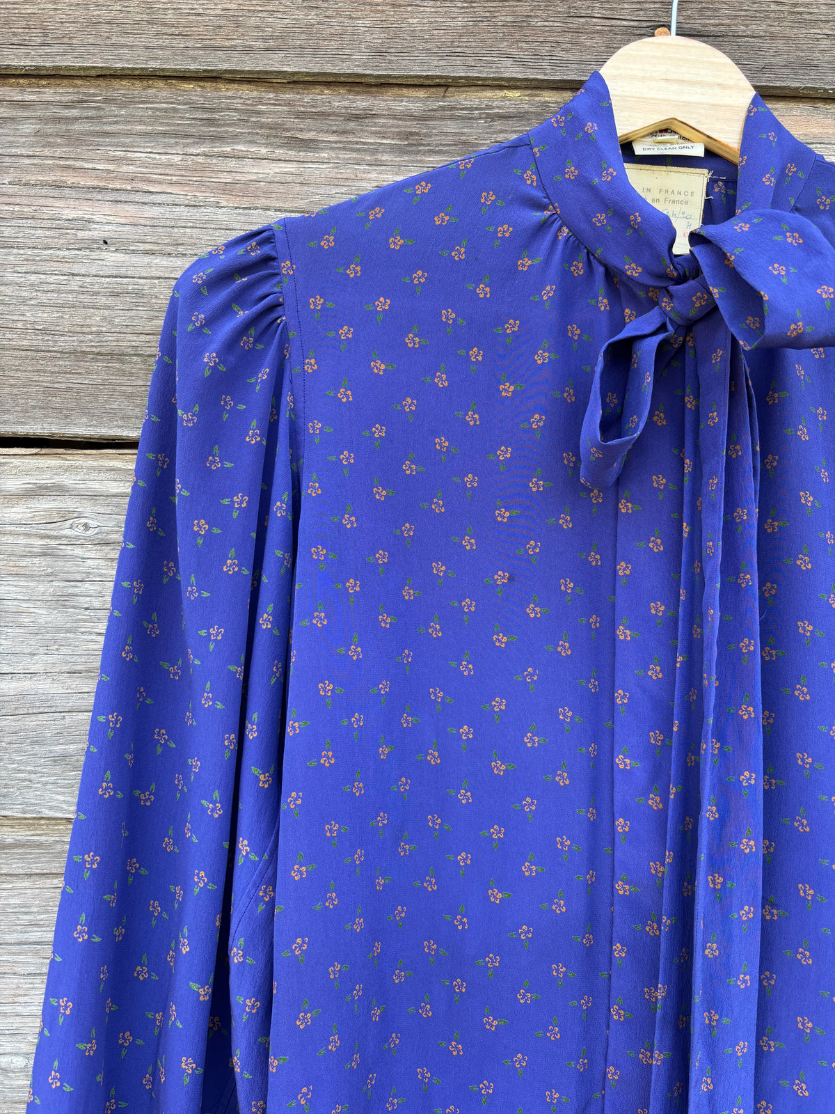 Saint Laurent Rive Gauche lavallière blouse | 1970s