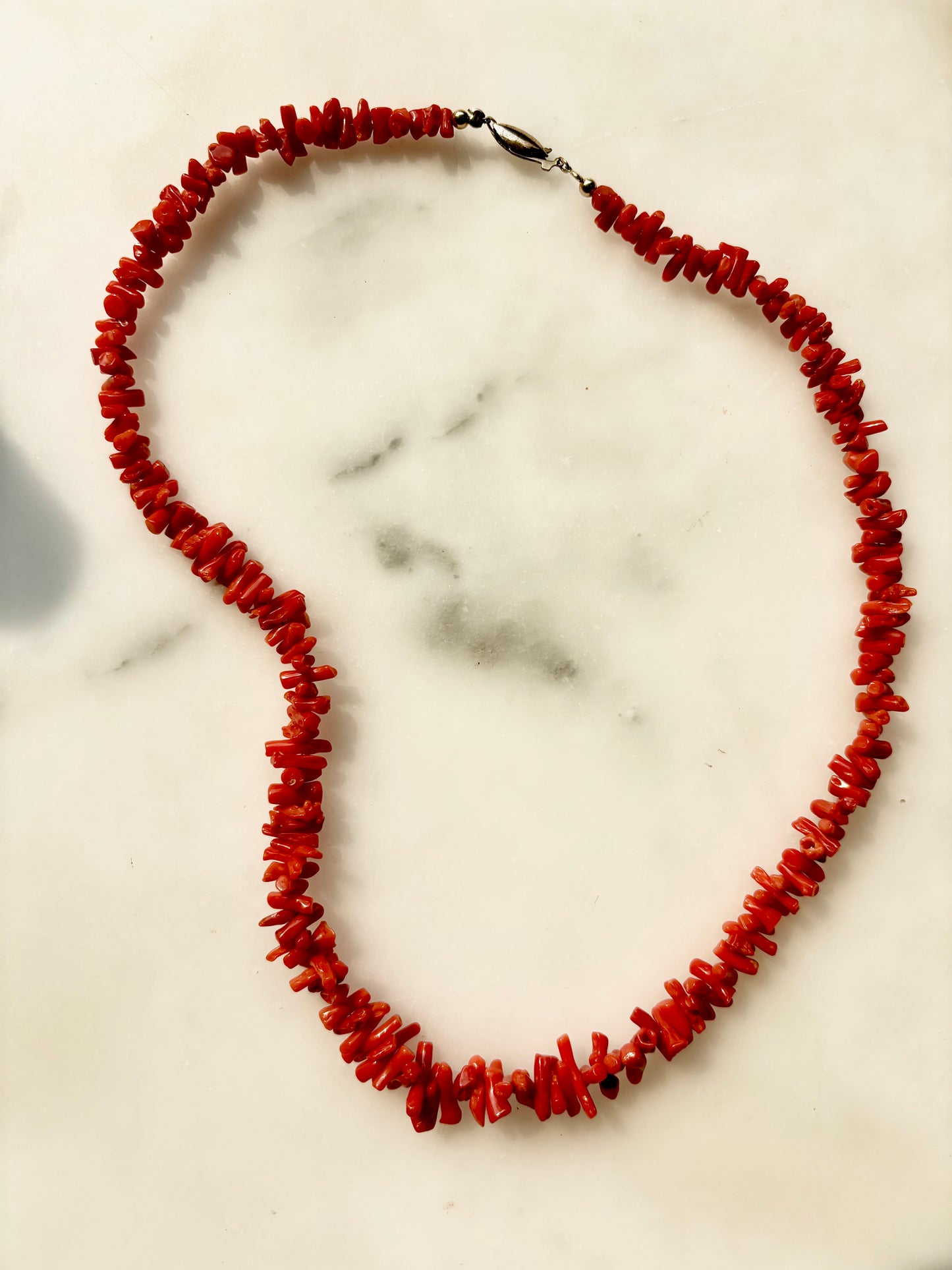 Vintage Natural Branch Coral Necklace with 1/20 14K Gold-Filled Clasp | 18”