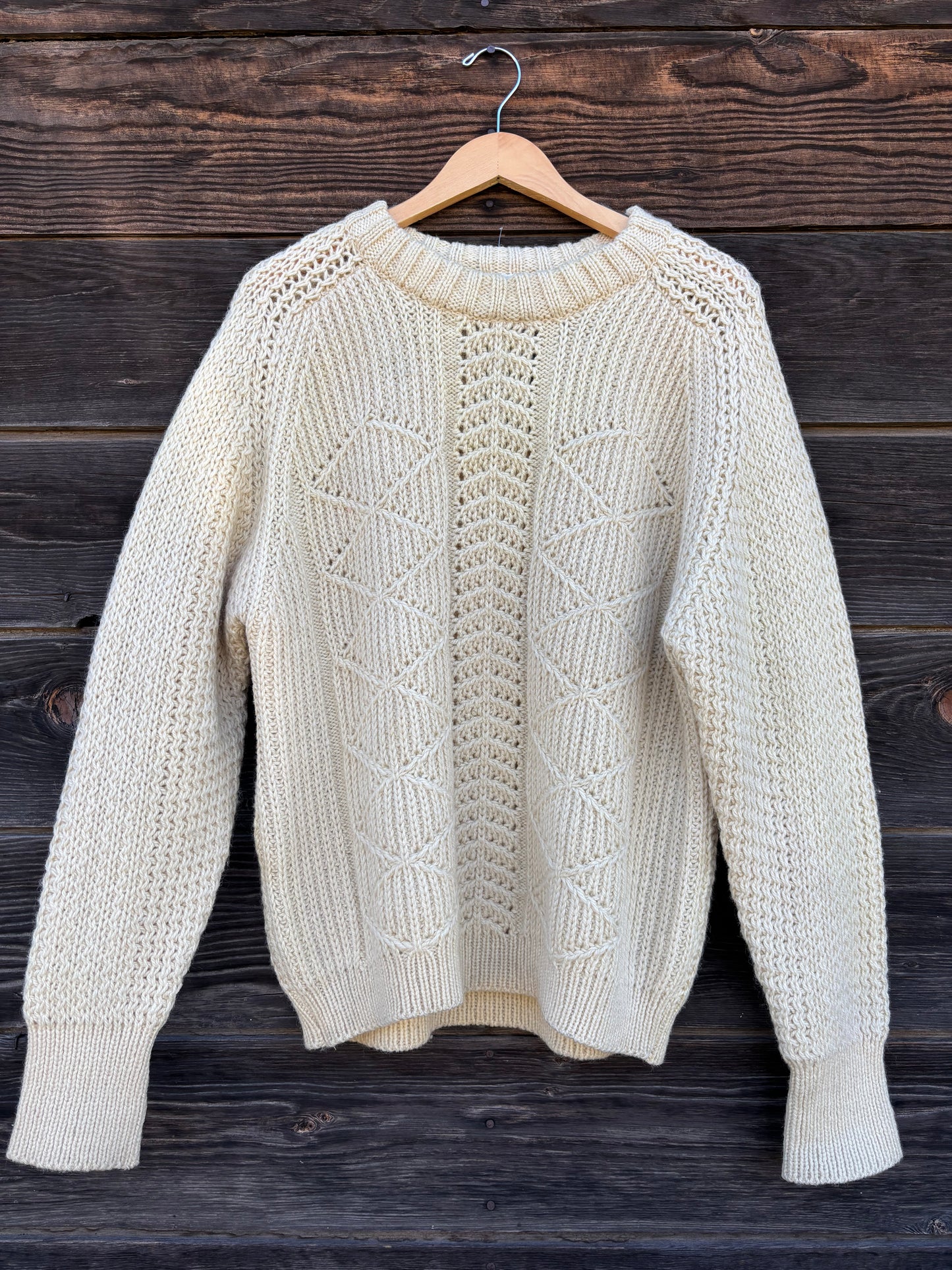 Vintage St. Michael Wool Fisherman Sweater