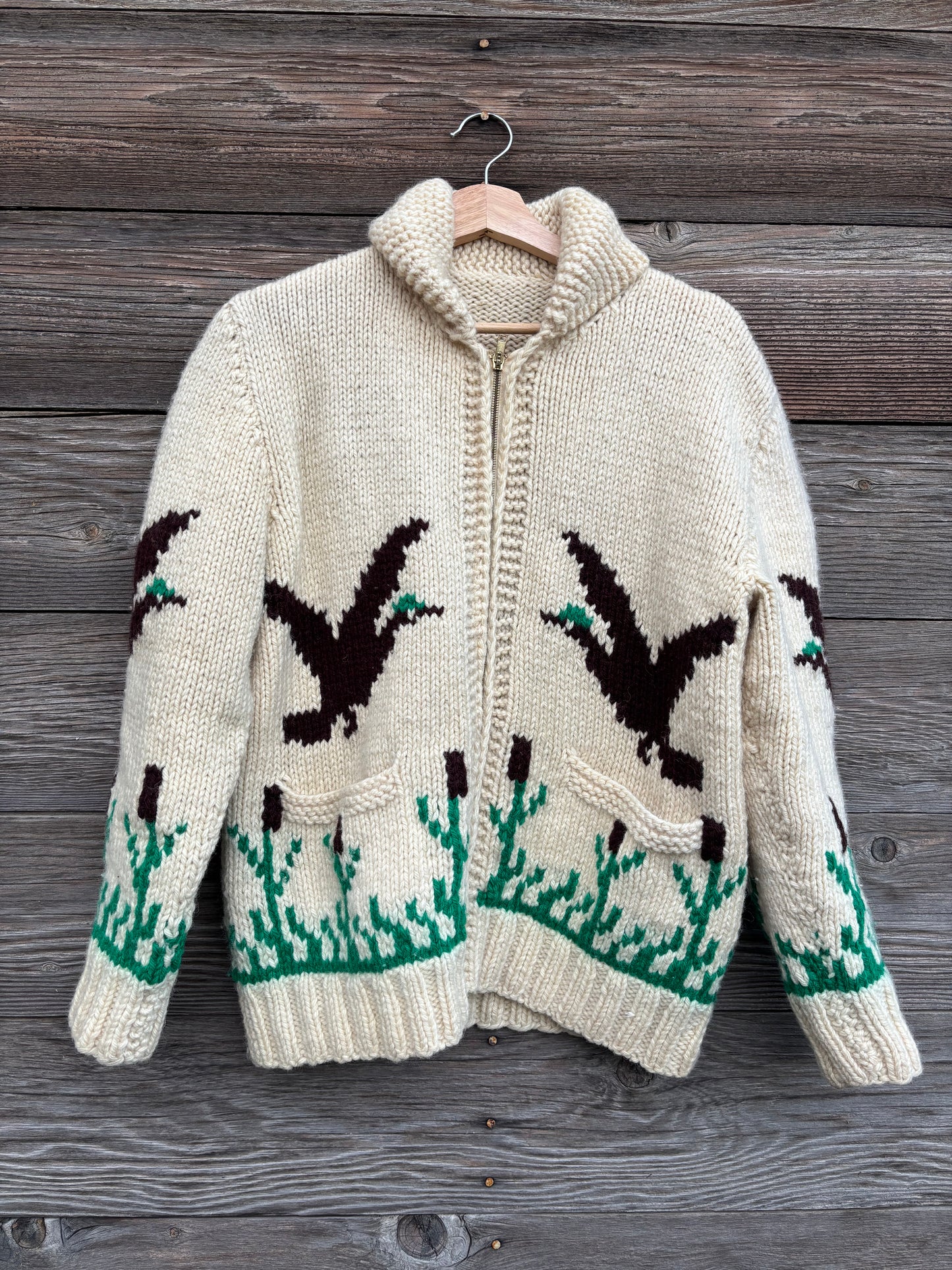 Duck sweater | Mary maxim cardigan