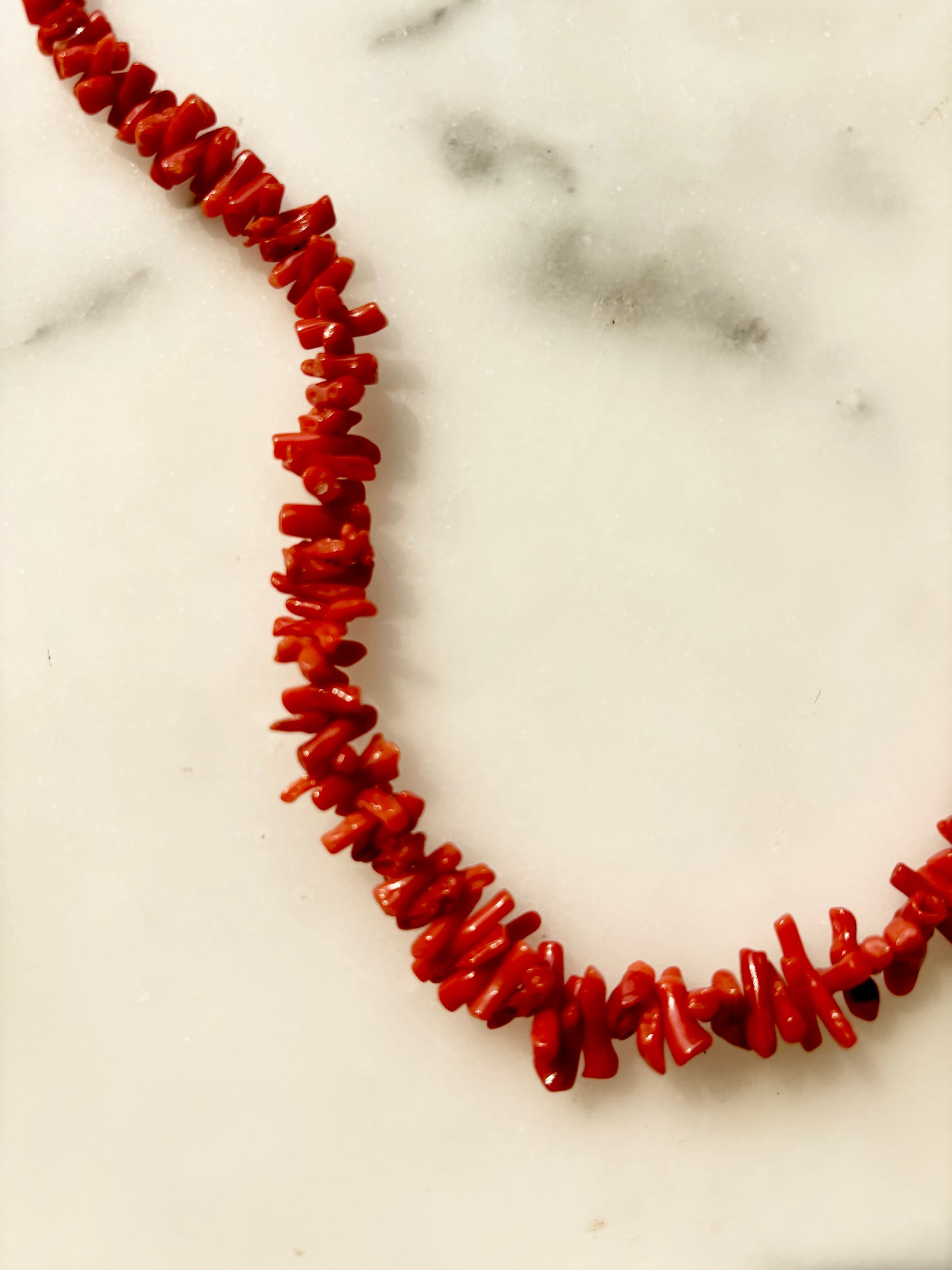 Vintage Natural Branch Coral Necklace with 1/20 14K Gold-Filled Clasp | 18”