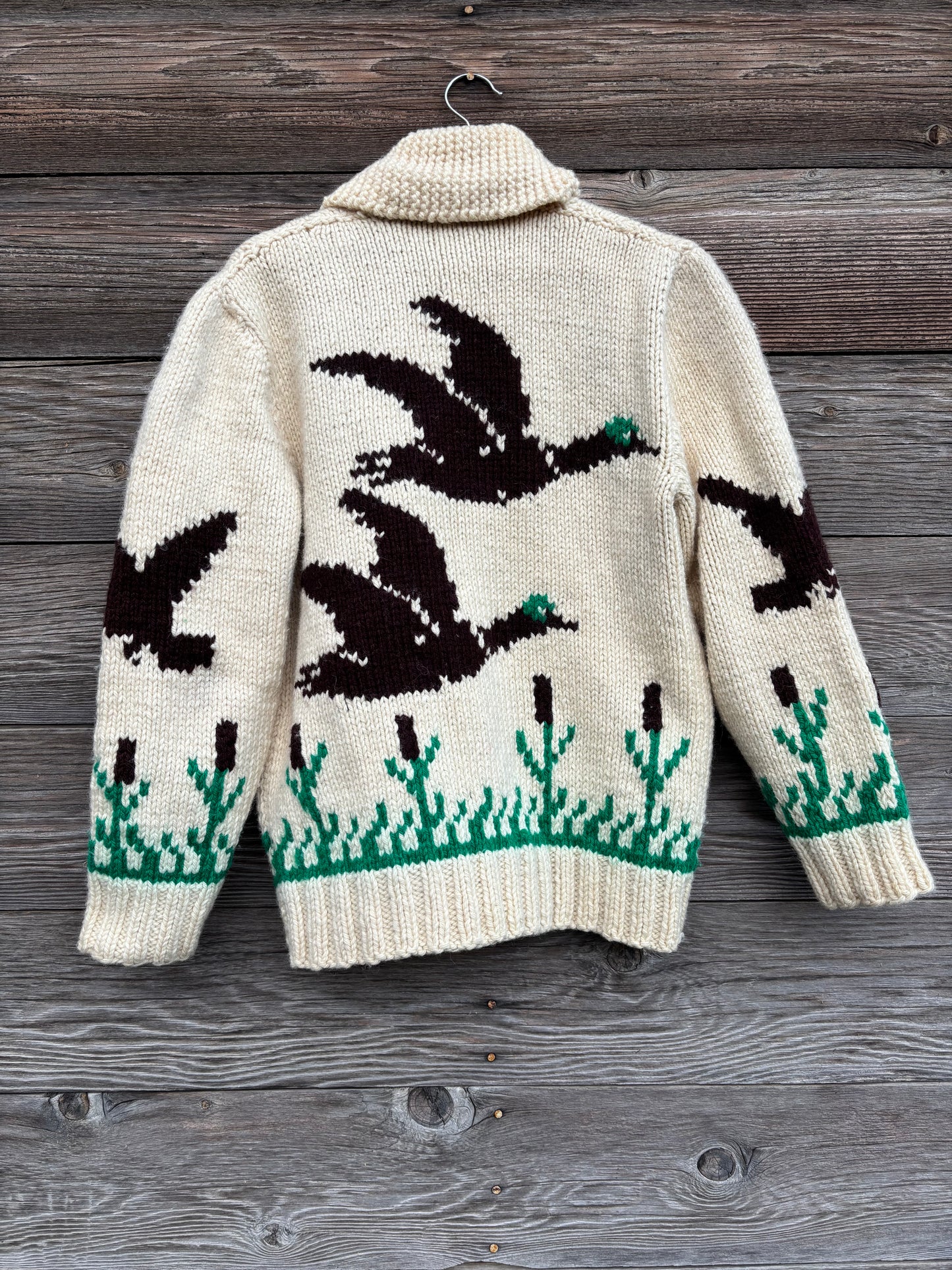 Duck sweater | Mary maxim cardigan