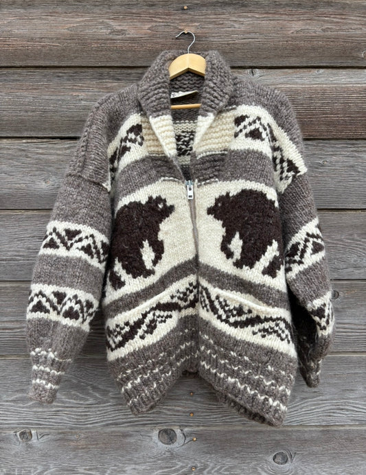 Bear cowichan sweater Hills Indian Crafts