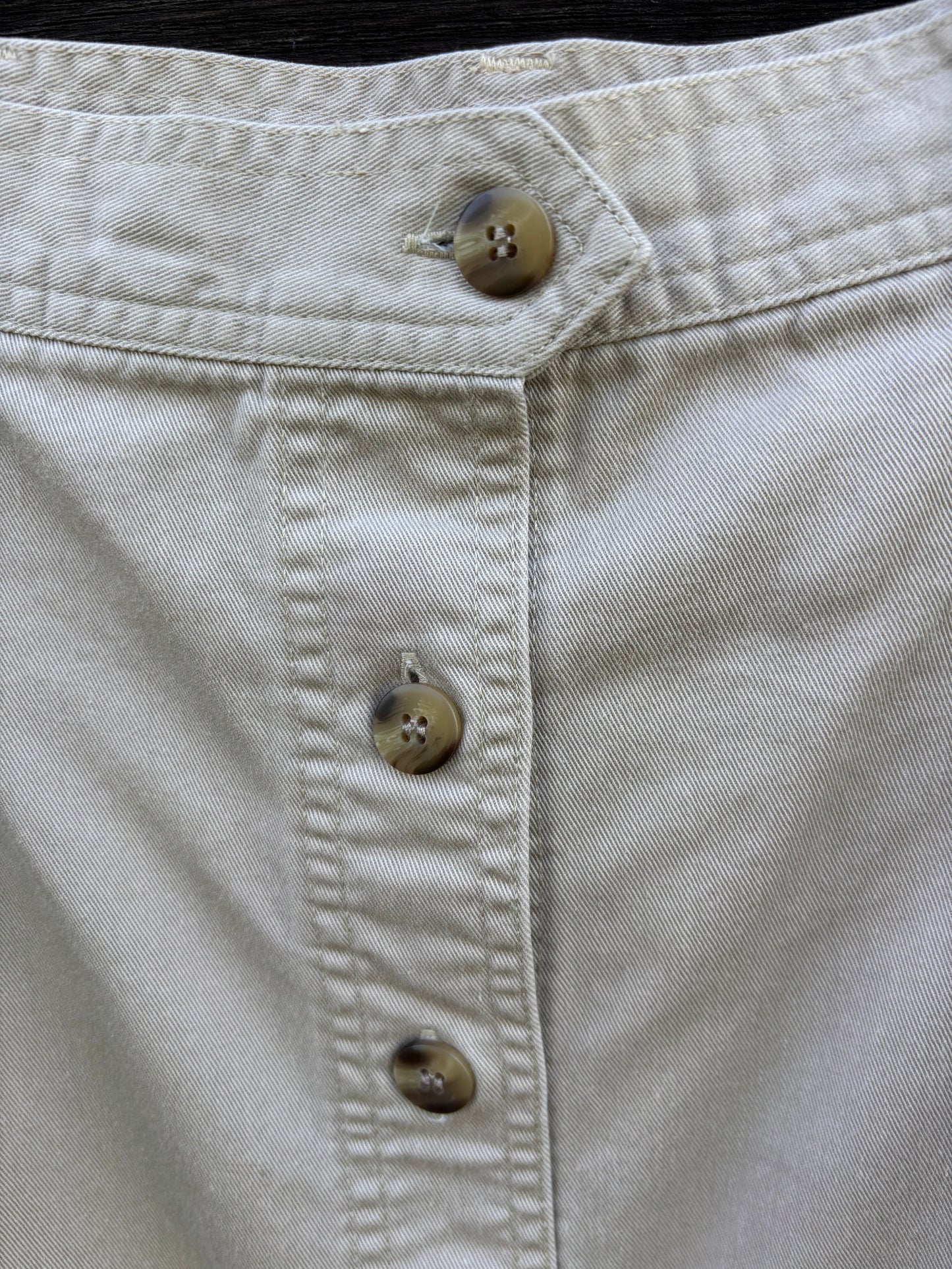 Khaki Skirt%| Cotton Twill | 1990’s