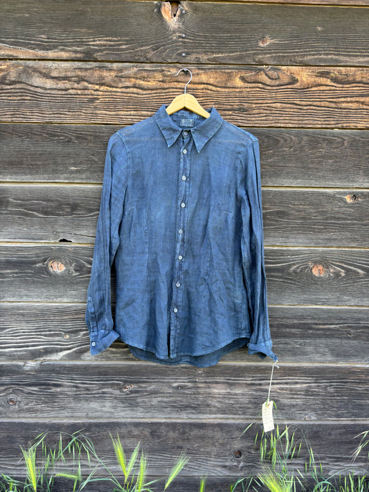 CP Shades | Indigo Died Linen | Button up
