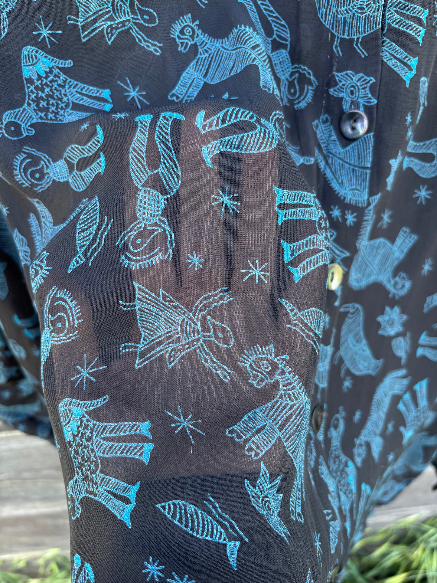 Whimsical Sketch Blouse | 1990s