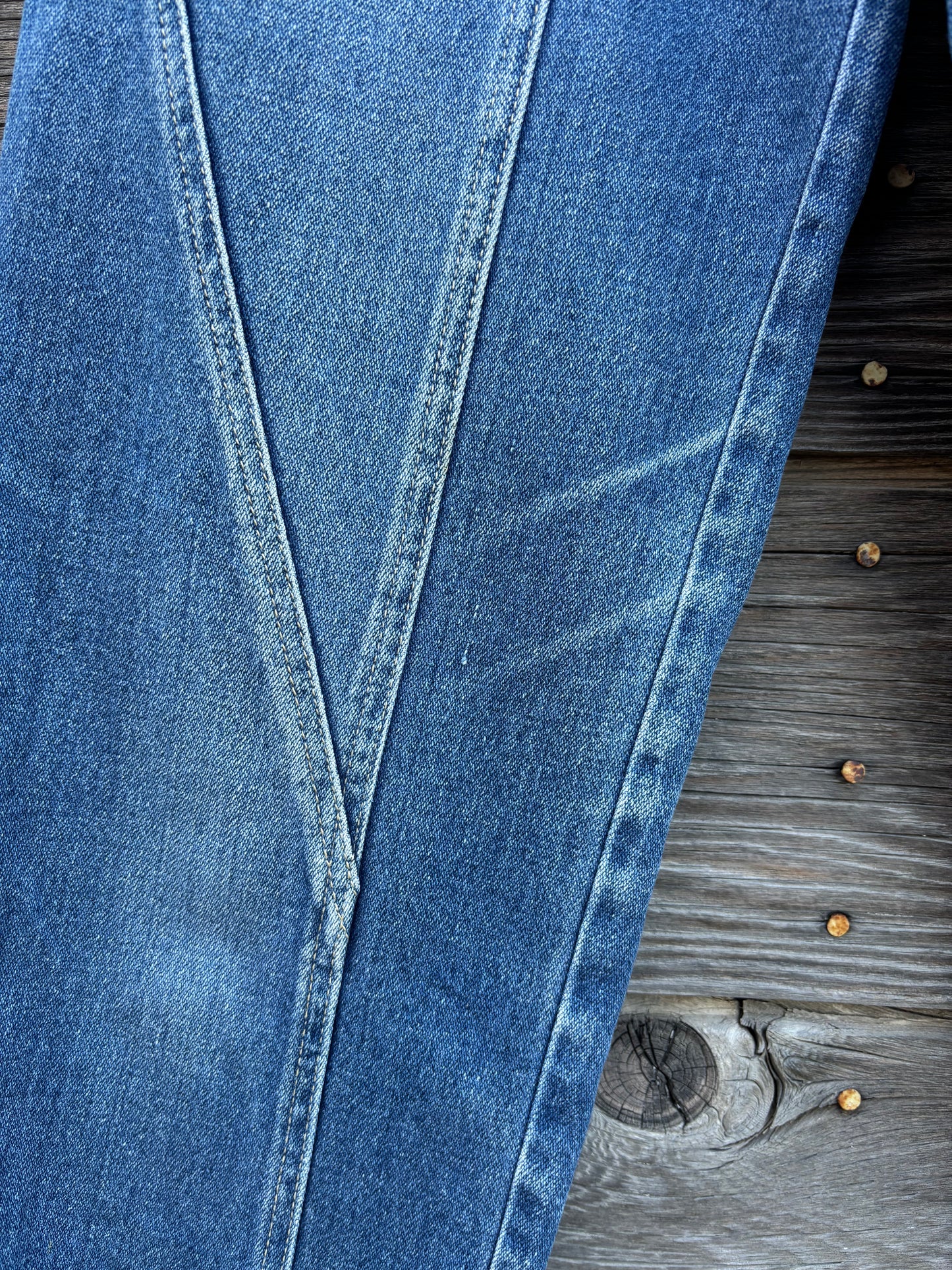 intage Nan Sport Paneled Bareback Jeans | Made in Japan | 1980s