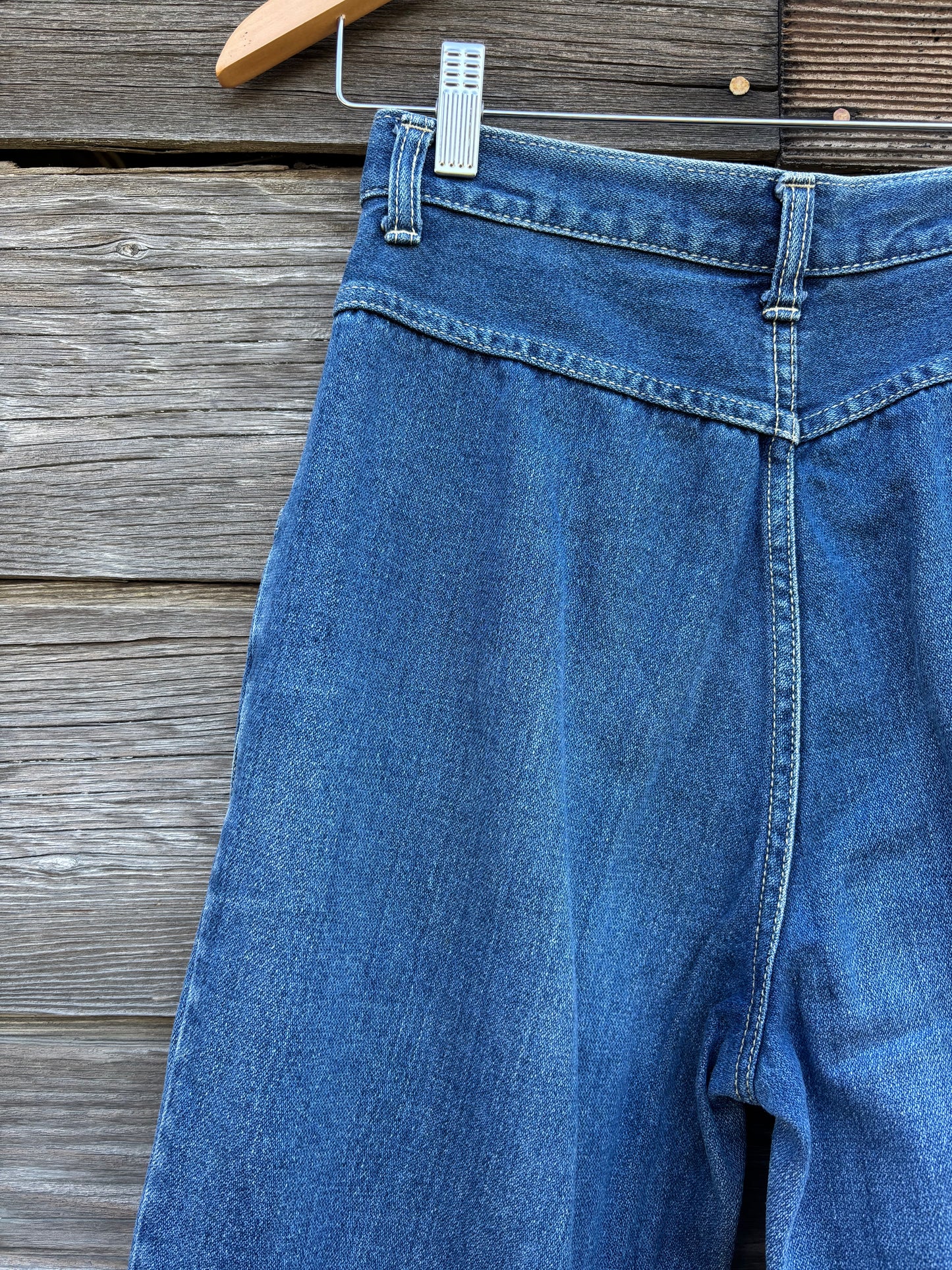 intage Nan Sport Paneled Bareback Jeans | Made in Japan | 1980s