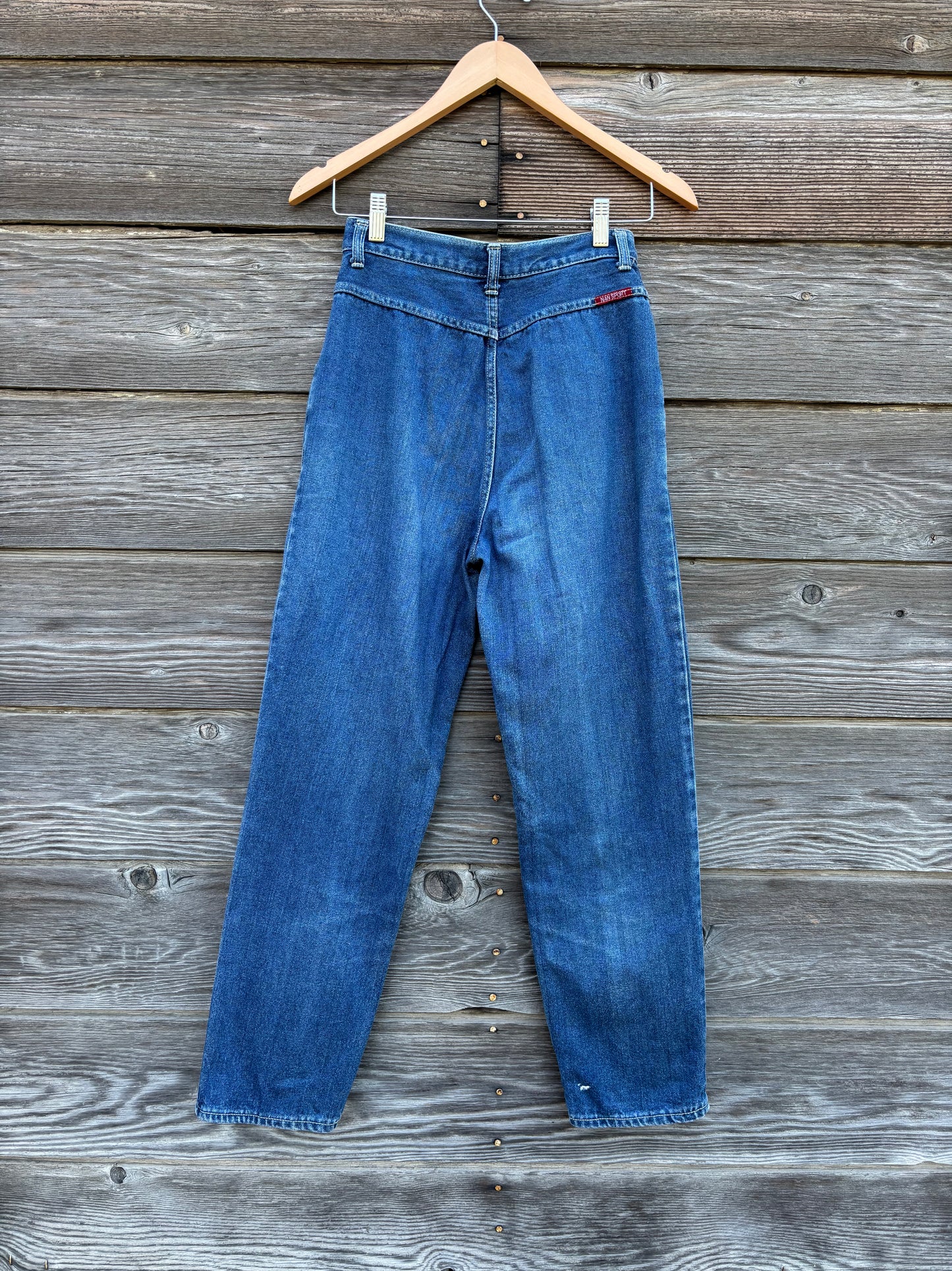 intage Nan Sport Paneled Bareback Jeans | Made in Japan | 1980s