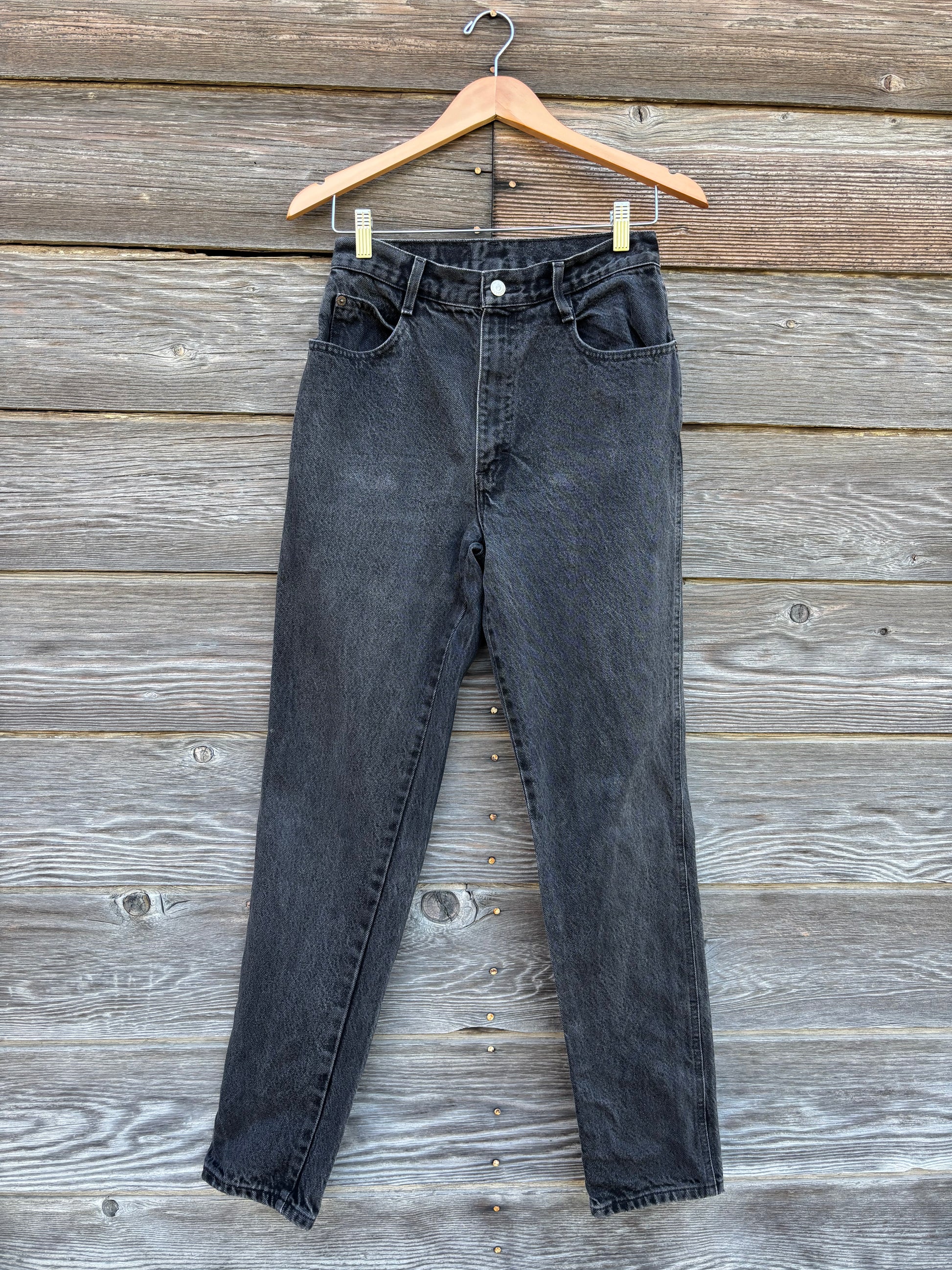 Faded black vintage Gitano jeans