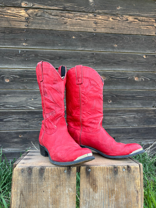 Capizeo red cowboy boot