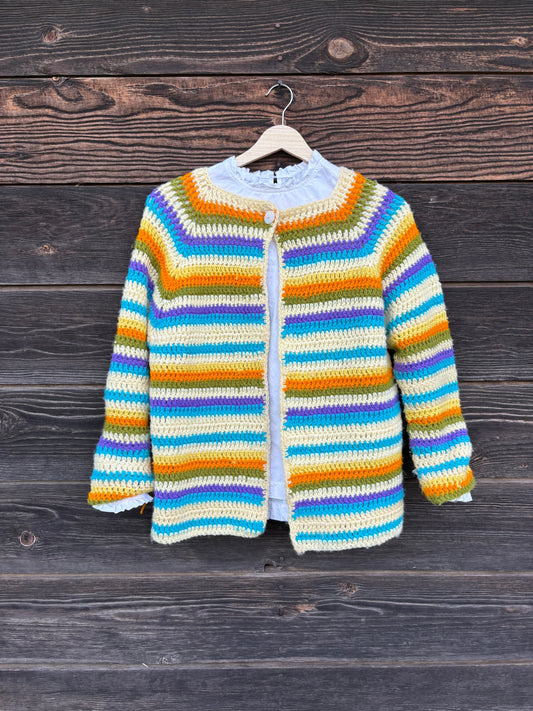 Sweater | Rainbow Cardigan | Hand Made
