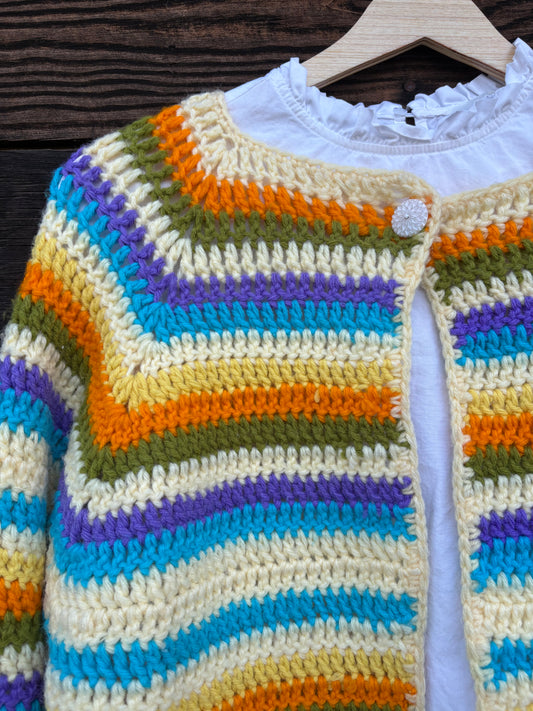Sweater | Rainbow Cardigan | Hand Made