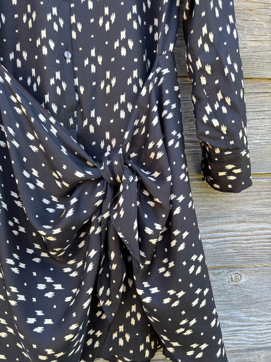 Dress | PURE DNKY black Ikat | Silk