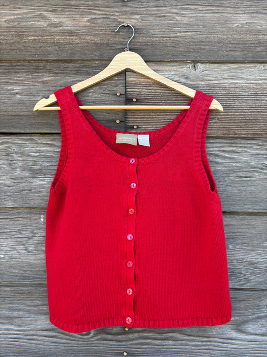 Shirt | Red Tank | Liz Claiborne