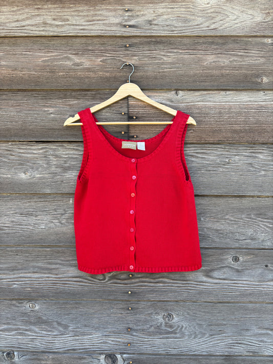 Shirt | Red Tank | Liz Claiborne