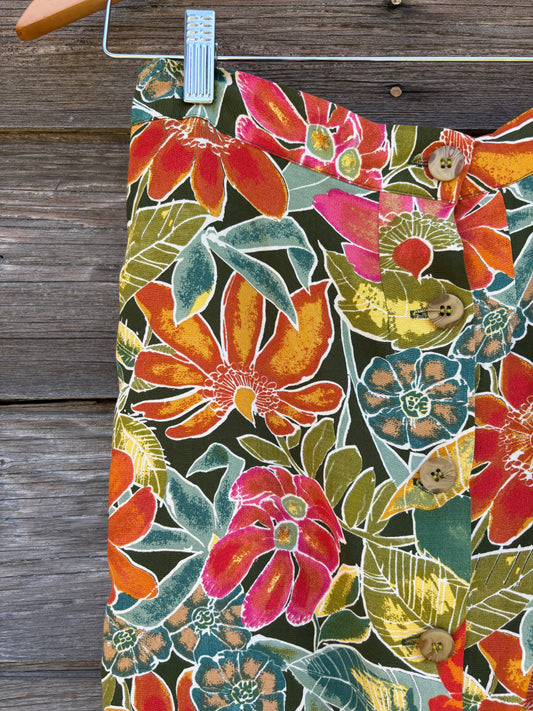 Vintage Ellen Figg long floral skirt