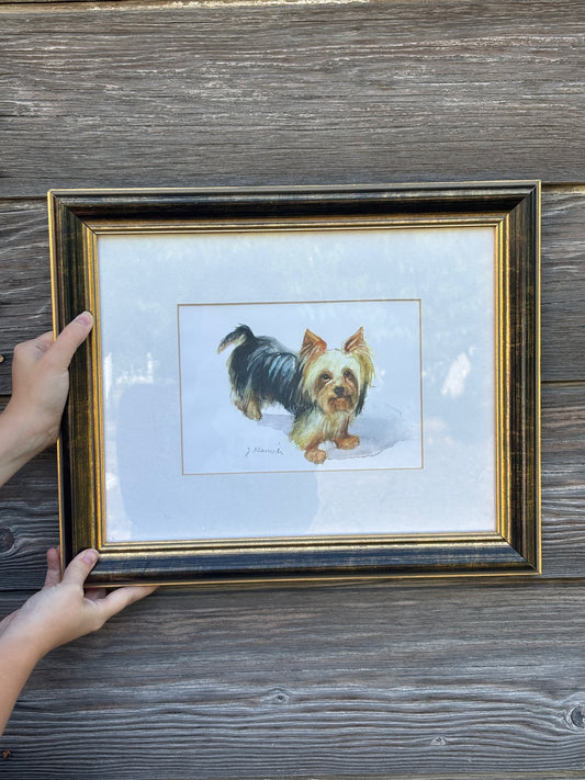 Terrier dog watercolor