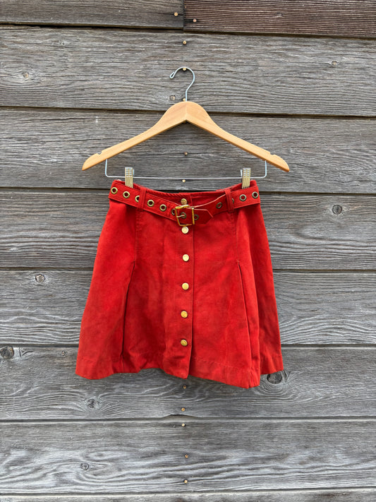 Skirt | Orange Mini Skirt