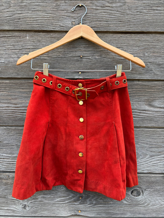 Skirt | Orange Mini Skirt