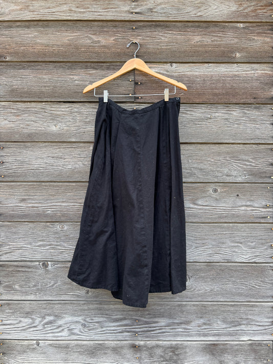 Skirt | Black Linen | 1990